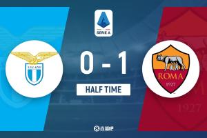 半场-罗马暂1-0拉齐奥 佩莱格里尼破门苏莱献助攻
